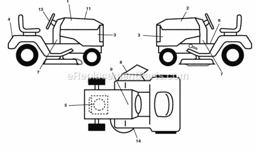 Part Location Diagram of 402278 Poulan Decal.