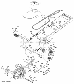 Page C Diagram and Parts List for XT19H42YT 2006-01 Husqvarna Lawn Tractor