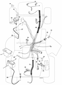 Page D Diagram and Parts List for XT19H42YT 2006-01 Husqvarna Lawn Tractor