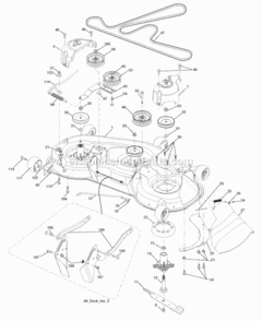 Page F Diagram and Parts List for XT22H48YT 2006-01 Husqvarna Lawn Tractor