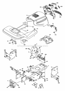 Page A Diagram and Parts List for XT24H42LT 96012004200 2005 Husqvarna Lawn Tractor