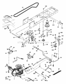 Page C Diagram and Parts List for XT24H42LT 96012004200 2005 Husqvarna Lawn Tractor
