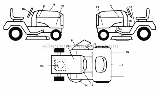 Part Location Diagram of 194606 Husqvarna Decal Dash