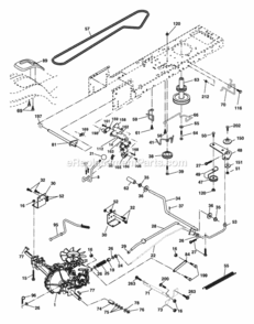Page C Diagram and Parts List for XT24H42YT 96012004200 2005 Husqvarna Lawn Tractor