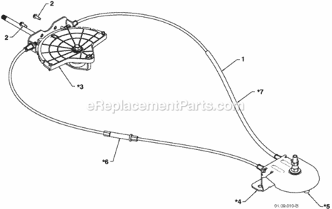 Control_Panel__Discharge_Chute Diagram and Parts List for XT624ES 2010-07 Husqvarna Snow Blower