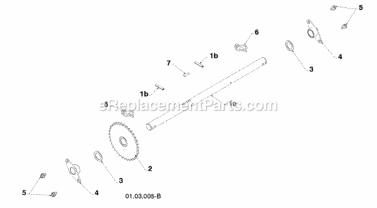 Page N Diagram and Parts List for XT624ES 2010-07 Husqvarna Snow Blower