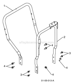 Page R Diagram and Parts List for XT624ES 2010-07 Husqvarna Snow Blower