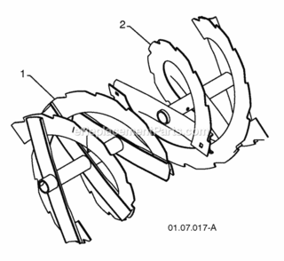 Page E Diagram and Parts List for XT624ES 2010-07 Husqvarna Snow Blower