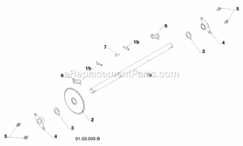 Page N Diagram and Parts List for XT824ES 2009-10 Husqvarna Snow Blower
