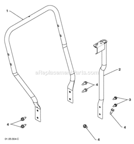 Page T Diagram and Parts List for XT824ES 2009-10 Husqvarna Snow Blower