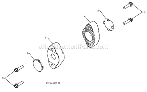 Page D Diagram and Parts List for XT824ES 2009-10 Husqvarna Snow Blower