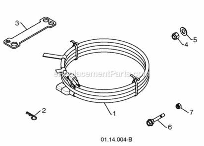 Page G Diagram and Parts List for XT824ES 2009-10 Husqvarna Snow Blower