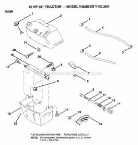Part Location Diagram of 130913 Husqvarna Sub 138393