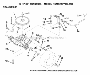 Part Location Diagram of 73220700 Husqvarna Nut Hex Asf 7/16-14 Unc