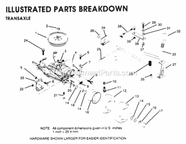 Page N Diagram and Parts List for Y1136C 1991 Husqvarna Lawn Tractor