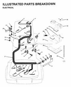 Part Location Diagram of 596J Husqvarna Sub 2955J