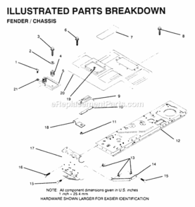 Part Location Diagram of 120822X Husqvarna Decal