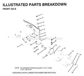 Page F Diagram and Parts List for Y1136C 1991 Husqvarna Lawn Tractor