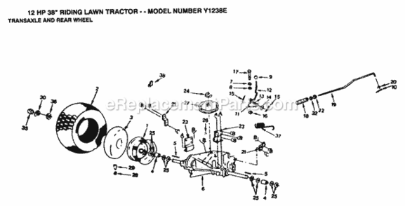 Part Location Diagram of 124461X Husqvarna Rod, Shift