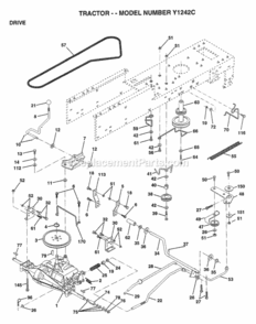Part Location Diagram of 165849 Husqvarna Keeper.Belt.Transaxle