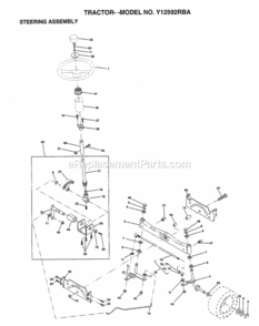 Part Location Diagram of 137094 Husqvarna Axle Asm., Front