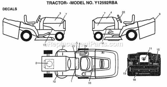 Part Location Diagram of 166961 Husqvarna Decal, Oper Bag