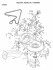 Part Location Diagram of 165446 Husqvarna Brkt.Idler.Sprt.Rf.92,Crd