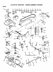 Part Location Diagram of 126590X Husqvarna Bushing,Pivot