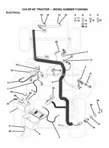Part Location Diagram of 110859X Husqvarna Harness T