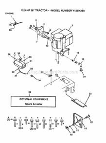 Part Location Diagram of 101335K Husqvarna Sub 8548R