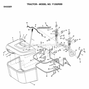 Part Location Diagram of 169692 Husqvarna Bushing Snap Bagger Crd
