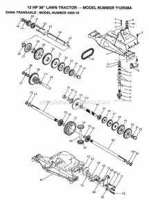 Part Location Diagram of 106151X Husqvarna Gear, Spur, 15 Teeth