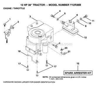 Part Location Diagram of 283707 Husqvarna Engine