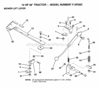 Part Location Diagram of 141435 Husqvarna Arm.Clutch.Asm