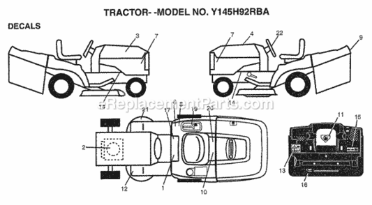 Part Location Diagram of 167466 Husqvarna Decal.Side.Panel