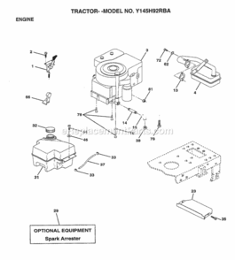 Part Location Diagram of 161911 Husqvarna Tank.Fuel.Front.