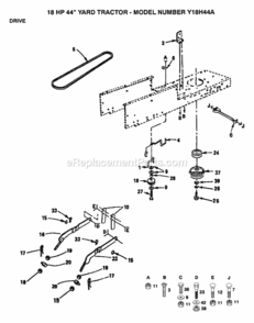 Part Location Diagram of 109841X Husqvarna Pulley, Engine