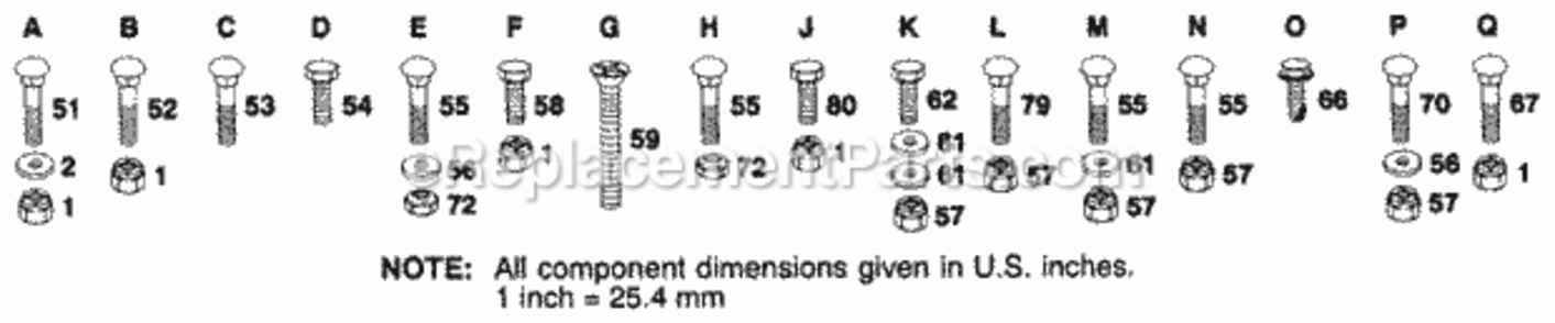 Page G Diagram and Parts List for Y18H44A 1992 Husqvarna Lawn Tractor
