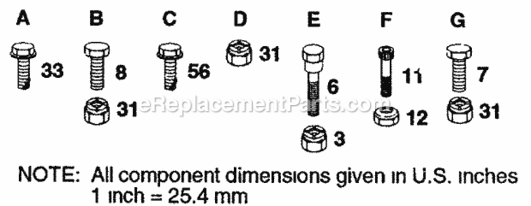 Page H Diagram and Parts List for Y18H44A 1992 Husqvarna Lawn Tractor