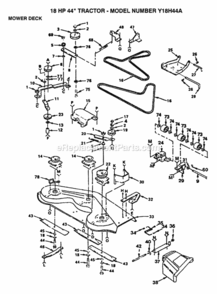 Part Location Diagram of 109743X Husqvarna Bracket, Deflector