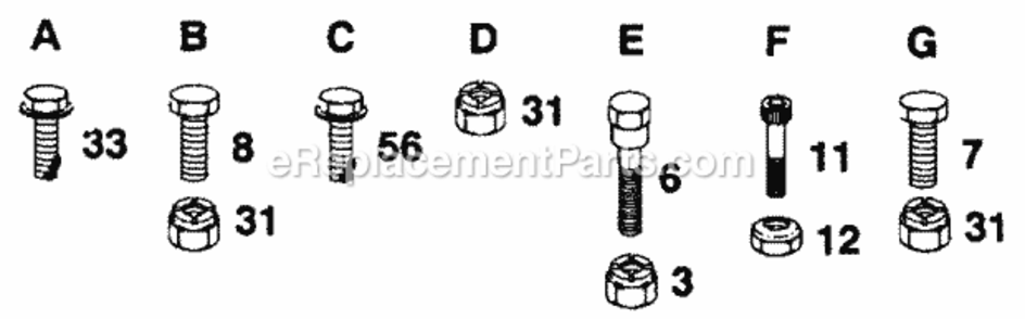 Page H Diagram and Parts List for Y18H44B 1992 Husqvarna Lawn Tractor