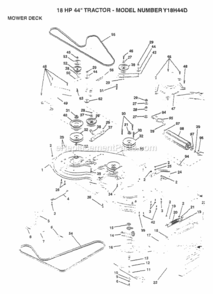 Part Location Diagram of 132823 Husqvarna Spacer, Spring Stop Idler