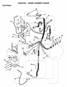 Part Location Diagram of 144926 Husqvarna Battery 12 Volt 30 Amp
