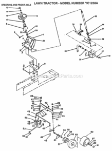 Part Location Diagram of 124373X Husqvarna Bushing,Steering