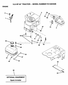 Part Location Diagram of 289707 Husqvarna Engine Bands