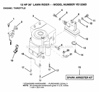 Part Location Diagram of 133025 Husqvarna Sub 532133025