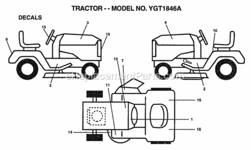 Part Location Diagram of 156415 Husqvarna Decal Grille
