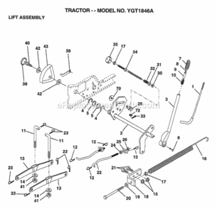 Part Location Diagram of 143363 Husqvarna Bracket, Spring Assist