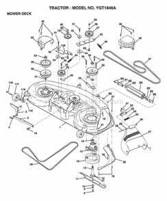 Part Location Diagram of 157251 Husqvarna Mower Serv 46-In.