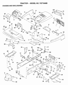 Part Location Diagram of 156586 Husqvarna Rail, Frame Left Hand